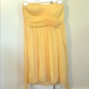 Yellow chiffon sundress